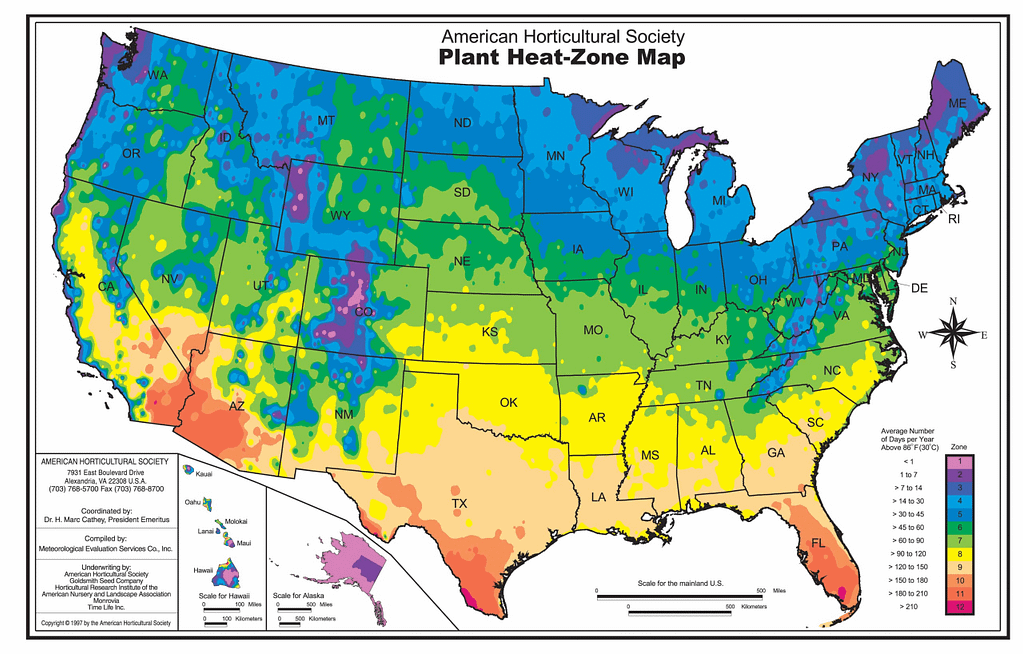 AHS Heat Zone Map